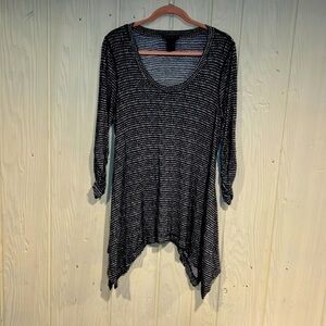 Chelsea & Theodore Tunic Top Long Sleeves Size Large